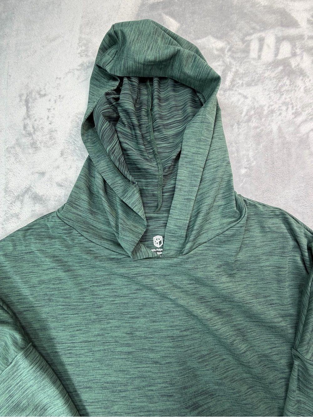 Born Primitive Heathered Green Women’s Crop Hoodie sports running L